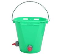 HEEPDD Plastic Milk Feed Bucket, Large Capacity Animal Feeding Pot with Multiple Nipples, 8L for Sheep and Cattle on Livestock Farms (Two mouth styles)