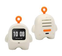 HEEPDD Portable AI Robot Voice Chat Alarm 37 Languages (White)