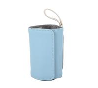 HEEPDD Portable Baby Bottle Warmer, Microfiber PU, Intelligent Temperature Control, USB Powered, Safe for Infant Feeding, Ideal for Travel (Blue)