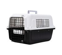 HEEPDD Portable Cat Crate Clear Plastic, Airline Approved Pet Carrier with Ventilation Holes, Travel Kennel for Small Dogs Cats, Impact Resistant Handle, 18.9x12.6x11.8in