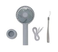 HEEPDD Portable Fan,3 Speed Wind Thin Handheld Fan Rechargeable Up to 6 Working Hours for Outdoor Activities Travel Beach Cruise Makeup (Blue)