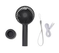 HEEPDD Portable Fan,3 Speed Wind Thin Handheld Fan Rechargeable Up to 6 Working Hours for Outdoor Activities Travel Beach Cruise Makeup (Dark Grey)