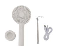 HEEPDD Portable Fan,3 Speed Wind Thin Handheld Fan Rechargeable Up to 6 Working Hours for Outdoor Activities Travel Beach Cruise Makeup (White)