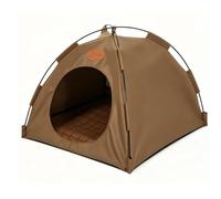 HEEPDD Portable Pet Tent House Breathable Bed with Removable Mat, Foldable Collapsible Design Fiberglass Poles, Machine Washable Cover, for Indoor Outdoor Use Patio Travel (XL 58 * 58 * 48 CM)