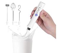 HEEPDD Portable USB Electric Egg Beater, Stainless Steel Whisk Mixer, 3 Speed Handheld Blender for Frothing Milk, Cream, and Eggs, Perfect Kitchen Tool