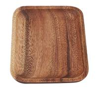 HEEPDD Practical Rectangular Serving Platter, Wood Sushi Tray with Natural Grain, Elegant and Multi-use for Home Dining, Snacks and Desserts 25x17cm Practical Rectangular Serving (16.5 * 12.5 * 2cm)