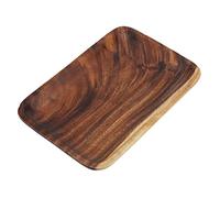 HEEPDD Practical Rectangular Serving Platter, Wood Sushi Tray with Natural Grain, Elegant and Multi-use for Home Dining, Snacks and Desserts 25x17cm Practical Rectangular Serving (25 * 17 * 2cm)
