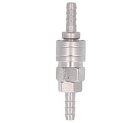 HEEPDD Quick Connect Air Coupler Stainless Steel Self Locking Mechanism Ensures Secure -Free Connection Plated for in Industrial Environments Easy (Self-Locking Quick Connect Φ8 Long Tail)