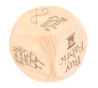 HEEPDD Quilter Dice, Sewing Decision Maker with 6 Engraved Patchwork Tasks for Crafters Enthusiasts Fun Wooden Sewing Tool