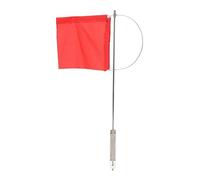 HEEPDD Red Boat Flag Stainless Steel Durable Lightweight Wind Indicator Flag for Sailboat Yacht (140x120mm / 5.51x4.72 in)