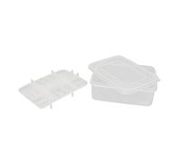 HEEPDD Reptile Egg Hatching Box, Clear Plastic Reptile Incubator with Ventilation Holes, Ideal for Snake and Egg Breeding, Fits 16, Size 6.6x4.8x2.4in