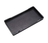 HEEPDD Reptile Food Dish Anti Slip Square Plastic Feeding Bowl for Tortoise Lizard Chameleon Bearded Dragon Gecko Small Pet (Black)