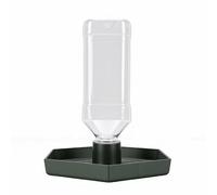 HEEPDD Reptile Water Dispenser Automatic Gravity Feeder Tank Hex Anti Slip Tray, Low Level No Spill Design for Bearded Dragon Turtle Snake, Self Refilling Terrarium Bowl (Large 52x5cm)