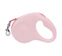 HEEPDD Retractable Dog Leash, 16.4ft Pet Tape with Automatic Telescopic Design for Outdoor Walking, Ergonomic Grip ABS TPU Material for Small Medium Large Dogs (Pink)