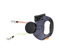 HEEPDD Retractable Dog Leash 2 in 1 with Color Coded Control Reflective Leads Rainproof Dog Walking Leash for Small and Large Dogs 360° Free (Dark Blue)
