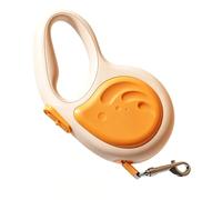 HEEPDD Retractable Dog Leash, 5M Automatic Dog Walking Leash with Non Slip Grip and Sturdy Hook Heavy Duty Nylon Tape for Small Medium Large Pet Walking Training Running Outdoor (Orange)