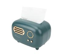 HEEPDD Retro Green Tissue Box Holder, Nordic Style Wide Mouth Design for Easy Access, Decorative Tissue Storage Box for Living Room, Coffee Table, Bedroom, Office and Home Décor