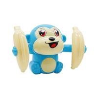 HEEPDD Rolling Monkey Toy, Interactive Educational Toy with Smooth Edges for Kids, Encourages Physical Activity and Coordination for Toddlers (Blue)