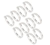 HEEPDD Round Hollow Frame Pendants, Alloy Open Bezel Jewelry Findings 10PCS for DIY Jewelry Making, Manual Polishing Circle Pendant Blanks for Resin Crafts and Handmade Makers (Type 1)