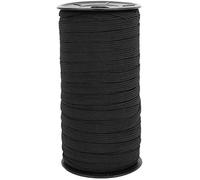 HEEPDD Sewing Elastic Spool, 8mm Flat Stretch Cord Black Polypropylene 100 Yard Bands Flat Elastic Cord for Clothing Crafting Waistbands DIY Sewing Knitting Arts Craft