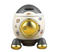 HEEPDD Ship Piggy Bank,Atm Money Saving Box Toy Money Box Piggy Bank Home Decoration Space Theme Decorations for Kids Cash Can Atm Bank Money Bank (Morandi Green)