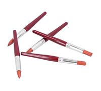 HEEPDD Silicone Clay Sculpting Tools, Soft Flexible Modeling Pen, 5 Different Heads for Clay Art, Ideal for Artists and Hobbyists (Red L Size)