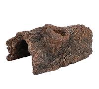 HEEPDD Simulation Reptile Hide Cave Decor Reptile Box Resin Hide Cave, Simulation Tree Bark for Amphibians Lizards Scorpions, with Lifelike Color, Sturdy Durable Material, for