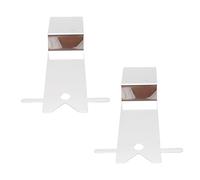 HEEPDD Slow Cooker Pot Lid Organizer, Stainless Steel Rack, Space Saving Storage for Kitchen, Fits Various Pot Lids, 2PCS