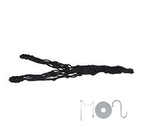 HEEPDD Slow Feed Net Bag, Rope and Metal Chicken Feeder, Ideal for Hanging Veggies and Fruits for Poultry (Black Net + Fruit Fork with Chain)