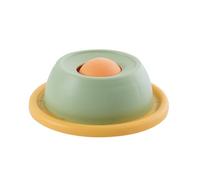 HEEPDD Slow Feeder Lick Bowl, PP Interactive Cat Licking Bowl with Rotating Ball Non Slip Base and Orbital Design Pet Accessory for Large Medium Small Pet Post Operative Rehabilitation (Green)