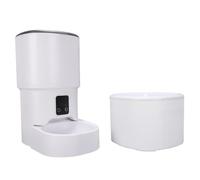 HEEPDD Smart Pet Feeder with App Control, Automatic Cat Dog Feeder with Waterer WIFI Remote Feeding Machine for Pets with 2500mAh Battery USB or 4xAA Power