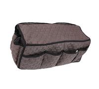 HEEPDD Sofa Cover Side Pocket Storage Organizer with 14 Pockets for Remote Control Phone Eyewears Imitation Leather Coffee Color Sofa Armrest Bag Couch Nan