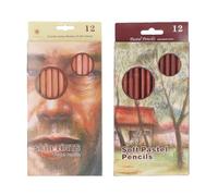 HEEPDD Soft Pastel Pencils, 24 Color Water Soluble Art Pencils for Sketching Shading Blending, with Smooth Blendable Colors and Non Fading Pigments, for Artists of All Levels