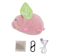 HEEPDD Soft Squeaky Pink Pig Toys, Cute Electric Toys with Moving and Barking After Tapping for Interactive Indoor Kitten