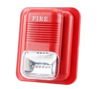 HEEPDD Sound and Light Fire Alarm, 12VDC 24V Strobe Siren Horn Alert System for Deaf People and Safety Notifications