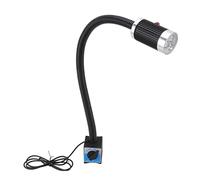 HEEPDD Special Lighting 24V 9W White LED Machine Light with Flexible Gooseneck and Aluminium Magnetic Base for CNC Lathe Drill Press Workshop Magnetic Work Light Nan