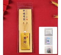 HEEPDD Spiritual Salt Pouch, Salt Necklace, Unique Aromatic Sachet for Mindfulness and Personal Growth Spiritual Pouch, Embroidered Household Daily Necessities (Orange)