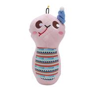 HEEPDD Squeaky Dog Toy, Stuffed Plush Puppy Toy Soft Dinosaur Plushies for Dogs with Crinkly Sound & Reinforced Stitching for Teething Chewing Comfort (Pink)