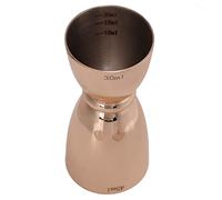 HEEPDD Stainless Steel Double Head Measuring Cup, Jiggers Cocktail Wine Shaker Measure Cup with Wide Opening for Easy Pouring, for Bar Party Family Club Home Restaurant Hotel Stainless (Copper
