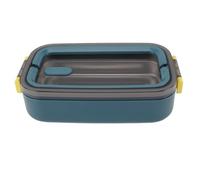 HEEPDD Stainless Steel Lunch Box 700ml Insulated Box for Adults with Compartments Microwave Safe Food Container Includes Spoon & Chopsticks