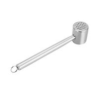 HEEPDD Stainless Steel Meat Tenderizer, Dual Sided Meat Hammer with 21 Convex Nails, Ergonomic Handle and Hook Design, for Steak Pork Chicken Garlic Vegetable Kitchen Tool