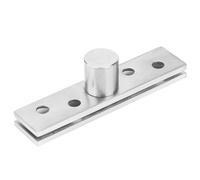 HEEPDD Stainless Steel Rotating Door Hinge, Finish 360 Degree Pivot Hinge, Ideal for Commercial Spaces, Central Axis Design Stainless Steel Rotating Door, Brushed Nan Tighten (Central axis)