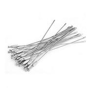 HEEPDD Stainless Steel Wire Cable Keychain, 5.9 Inch Key Ring Loops with Screw Locking, 20 Pack, for Outdoor Hiking Home Car Keys