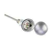 HEEPDD Temperature Sensor Probe 1/2 NPT Thread PT100 Thermocouple Terminal Head for - Performance (Protective tube 100mm)