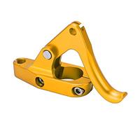 HEEPDD Thumb Throttle, Controller Short Clutch Lever Replacement for FX1 300 440 550 650 701 760 800 1200 Thumb Throttle, Aluminum Alloy Finger Nan Motorcycle Accessories (Gold)