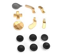 HEEPDD Thumbsticks Replacement for Series 2 Controller Metal Joysticks and Paddles Kit 6 Thumbsticks 4 Rear Paddles 2 D Pads with Tool for Competitive Gaming (Gold)