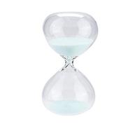 HEEPDD Timer 15 Minute Hourglass Sand Timer, Glass Cylinder Shape, 5.71 Inch, for Cooking and Reading, Desktop Decoration Daily Decoration