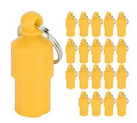 HEEPDD to 3 Lines Custom Text Anti Lost Pet ID Tag Plastic Pendant 20pcs for Dogs Cats (Orange)