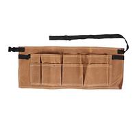 HEEPDD Tool Belt Waxed Canvas, 8 Pocket Utility Apron for Men Women, Adjustable Heavy Duty Work Belt for Carpenter Gardener Electrician (Mud Color) (Soil Color)