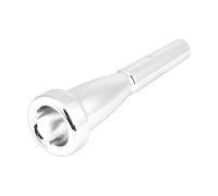 HEEPDD Trumpet Mouthpiece 3C Size Comfortable Shape Copper Silver Material Lightweight 111g for Musicians Practice Gigs Ensemble Performances Perfect Fit 3C Trumpets Long (Silver)
